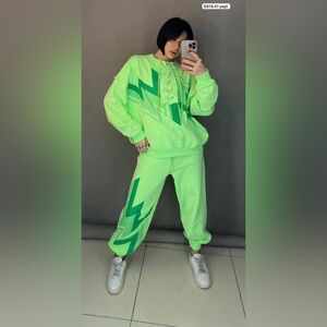 Green Women's Tracksuit Set